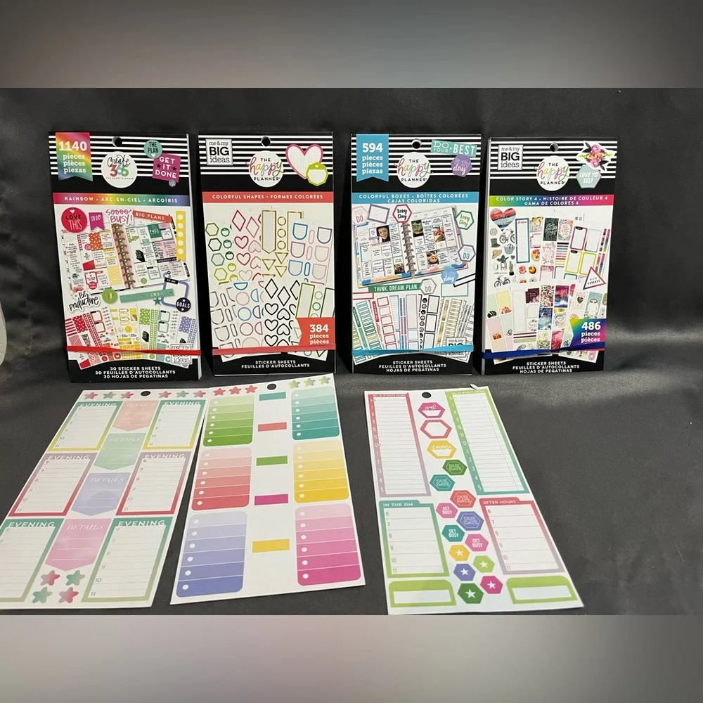 The Happy Planner Sticker Books - Lot of 4